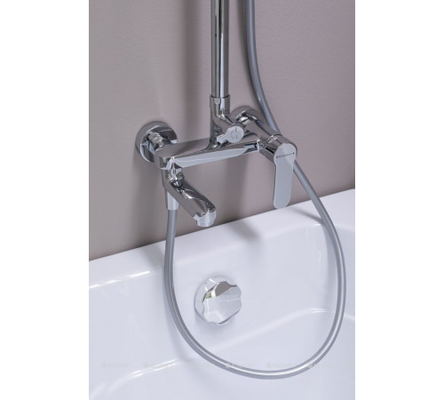 Душевая колонна Aquanet Passion R3 с верхним душем 200 мм и смесителем с изливом 00212273