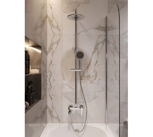 Душевая колонна Aquanet Passion R3 с верхним душем 200 мм и смесителем с изливом 00212273