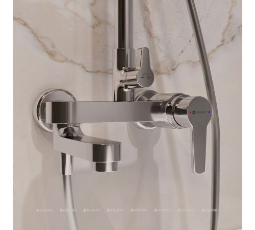 Душевая колонна Aquanet Passion R3 с верхним душем 200 мм и смесителем с изливом 00212273