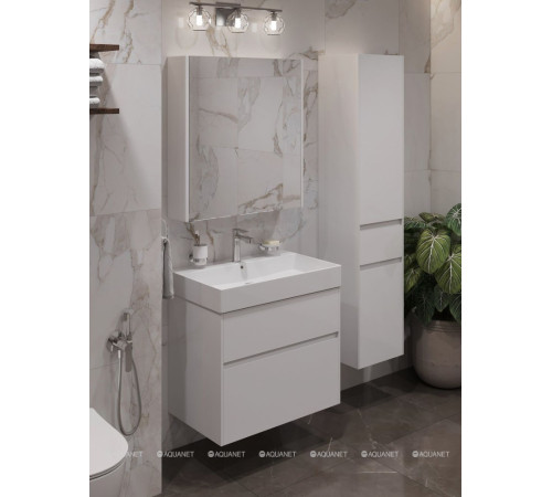 Тумба с раковиной Aquanet Бруклин 70 белый 00212597