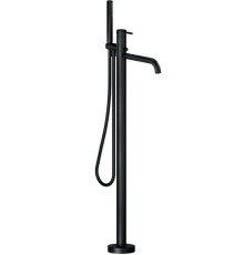 Смеситель для ванны напольный Webert LIVE матовый черный WE00180/TBM