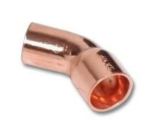 Отвод 45° медный под пайку SANHA 5000 28 мм ВП-НП 1504028