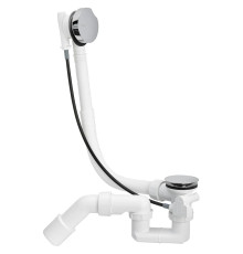 Слив-перелив для ванны Viega Simplex полуавтомат удлиненный 40/50х725 мм хром 595678