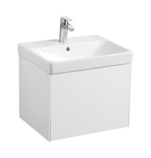 Комплект мебели для ванной Aquaton Асти 55 Белый матовый/глянец с раковиной Адриана 55 1A2631K0AX2B0