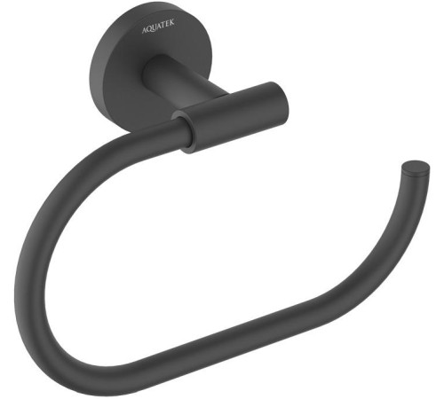 Полотенцедержатель Aquanet Оберон овальный матовый черный AQ4221MB