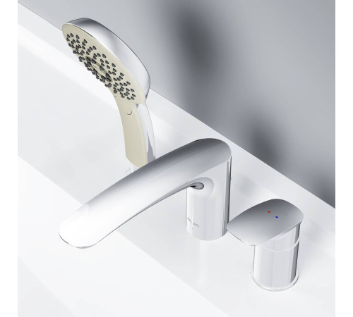 Смеситель на борт ванны трехсекционный AM.PM Inspire V2.0 F50A01300