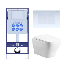 Комплект инсталляции 4 в 1 AQUATEK АМАДЕО cm (рама INS-0000012, кнопка KDI-0000009, унитаз AQ1180-00) cm-009
