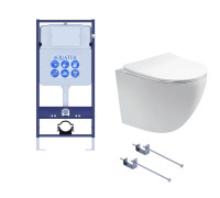 Комплект инсталляции 3 в 1 AQUATEK Европа T с унитазом AQ1900T-00 без клавиши SET AQUATEK ЕВРОПА T-KKI1