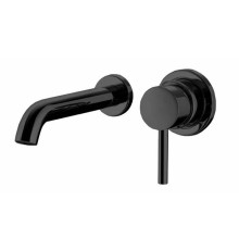 Смеситель для раковины Bossini Oki встраиваемый с изливом 22 см черный Z005302.073