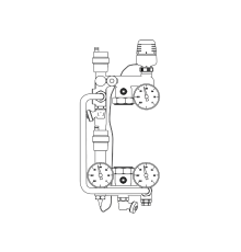Смесительный узел Royal Thermo RoyalMix 1 без насоса RTE 07.001