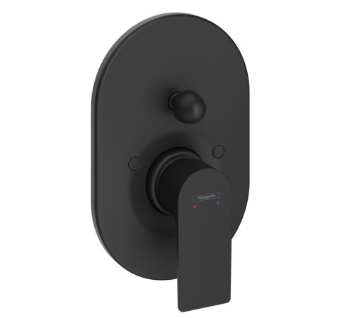 Комплект смесителя для ванны hansgrohe Rebris E скрытого монтажа матовый черный 72459670/31741180