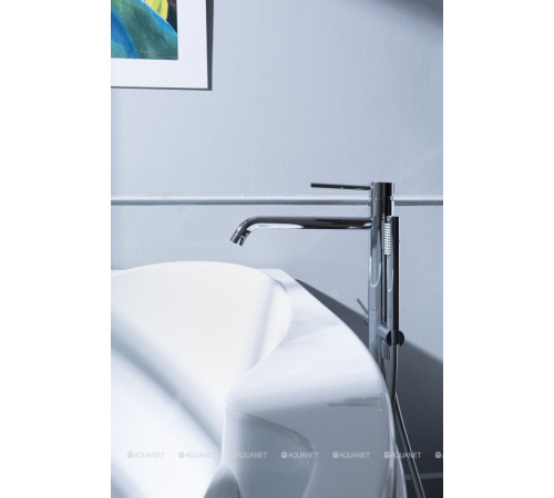 Смеситель для ванны напольный Paffoni LIGHT с ручным душем и шлангом хром LIG032CR