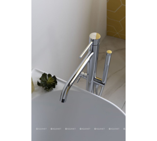 Смеситель для ванны напольный Paffoni LIGHT с ручным душем и шлангом хром LIG032CR