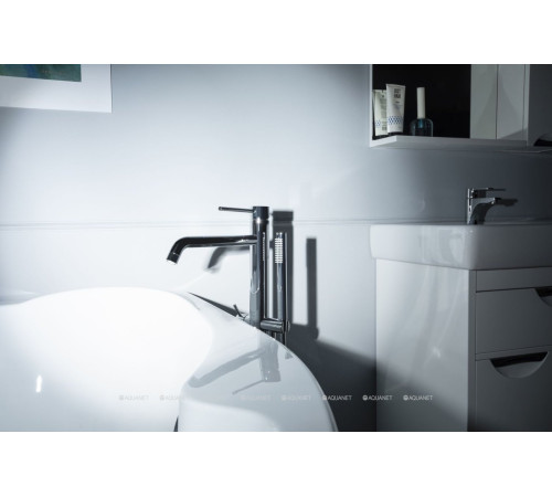 Смеситель для ванны напольный Paffoni LIGHT с ручным душем и шлангом хром LIG032CR