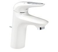 Смеситель для раковины GROHE Eurostyle New с донным клапаном белая луна 23374LS3