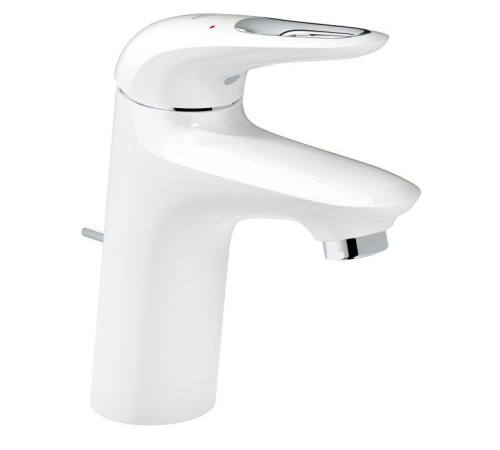 Смеситель для раковины GROHE Eurostyle New с донным клапаном белая луна 23374LS3
