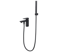 Смеситель врезной на борт ванны Aquatek Вега на 1 отверстие черный матовый AQ1044MB