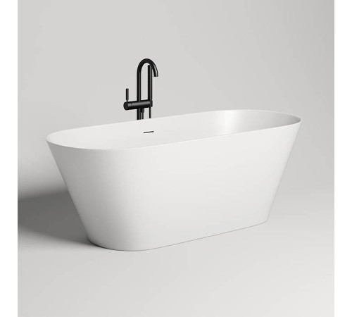 Ванна отдельностоящая Salini Mona 170х72х58.5 см S-Stone белый матовый 102922M