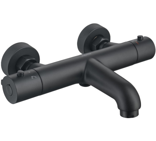 Смеситель для ванны термостатический Aquanet Vega матовый черный AQ1043MB