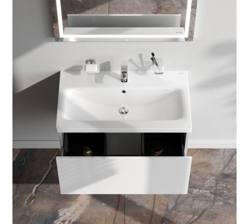 Тумба под раковину подвесная AM.PM Gem 75 см 1 ящик белый глянец M90FHX07521WG