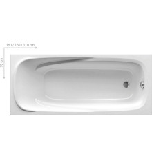 Ванна акриловая RAVAK Vanda II 150х70 см CO11000000