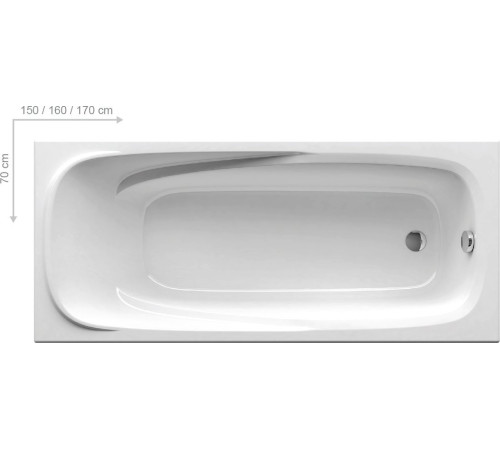 Ванна акриловая RAVAK Vanda II 150х70 см CO11000000