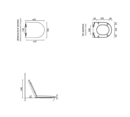 Сиденье для унитаза Catalano Comfort с микролифтом 0951500001