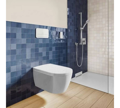 Унитаз-биде подвесной Villeroy & Boch ViClean-I100 с сиденьем CeramicPlus V0E100R1