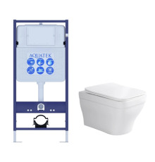 Комплект инсталляции AQUATEK АМАДЕО (рама INS-0000012, унитаз AQ1163-00) без кнопки INS-0000012/AQ1163-00