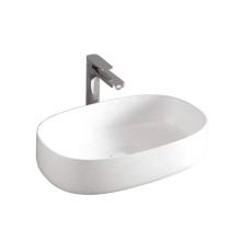 Раковина накладная Artceram Cognac 550x350x145 мм Saniglaze Glossy White COL0030134