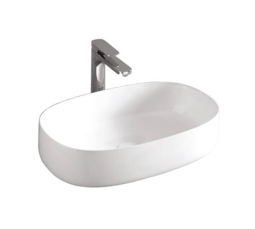 Раковина накладная Artceram Cognac 550x350x145 мм Saniglaze Glossy White COL0030134