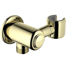 Шланговое подсоединение с держателем Aquatek КЛАССИК полированное золото AQ2462PG