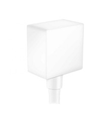 Шланговое подсоединение hansgrohe FixFit Square матовый белый 26455700