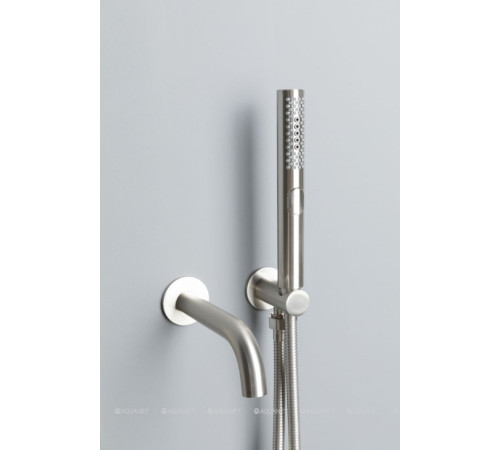Душевая система Allen Brau Priority V.3 термостат Vernet душ Slim 300 мм излив брашированный никель 5.31014-BN