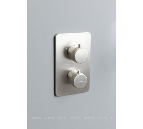 Душевая система Allen Brau Priority V.3 термостат Vernet душ Slim 300 мм излив брашированный никель 5.31014-BN