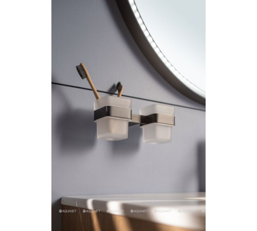 Стакан двойной Allen Brau Infinity матовое стекло черный матовый 6.21003-31