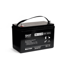 SKAT SB 12100 АКБ свинцово-кислотная тип AGM 12V БАСТИОН 2542