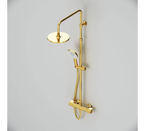 Душевая система AM.PM X-Joy с термостатом золото F0785A499