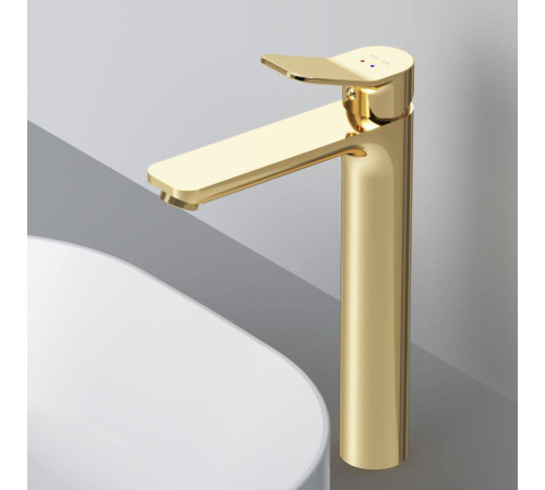 Смеситель для раковины высокий AM.PM X-Joy золото F85A92099