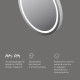 Зеркало круглое AM.PM X-Joy 60 см с LED-подсветкой и ИК-сенсором M85AMOX0601WG