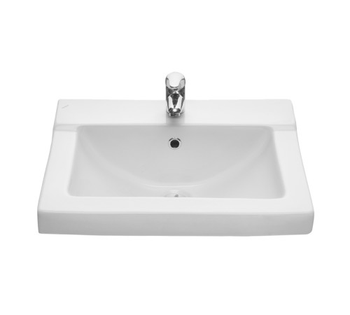 Умывальник Sanita Орион с переливом белый 572х424 мм 1.3110.8.S00.11B.0