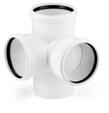 Крестовина двухплоскостная REHAU RAUPIANO Plus 87° 110 мм 11215641003