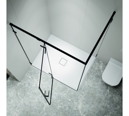 Душевой уголок RGW SV-040B 1000x800 мм черный прозрачное стекло 353204008-14