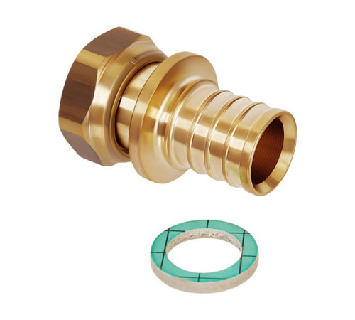 Переход Hoobs с накидной гайкой на плоское уплотнение 32x4.4-G1 HB-PEXNG-324411