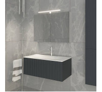 Комплект мебели для ванной Tiffany World Shape 102x52 см подвесной серый матовый SHAP100-G/547001 RAL 7016