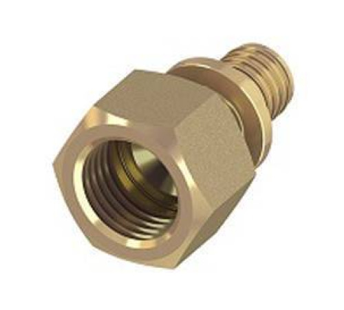 Соединение прямое с внутренней резьбой TECE TECEspring AX 16х1/2 латунь 765002S
