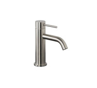 Смеситель для раковины FIMA Carlo Frattini Spillo Steel с донным клапаном F3071INOX