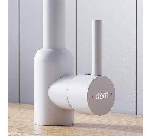 Смеситель для кухни Dorff Logic белый D3007033