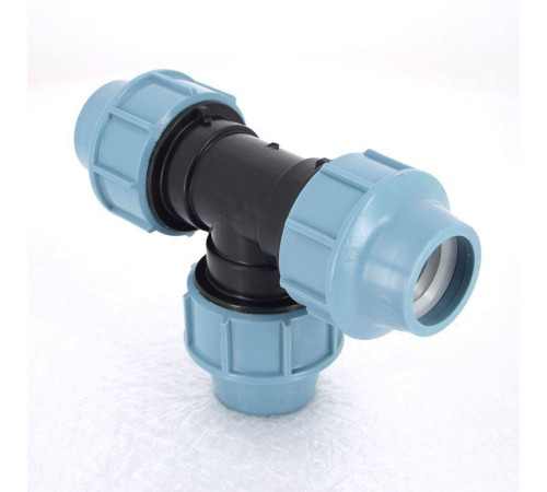 Тройник обжимной для ПНД труб Unidelta 40 мм 1005040000