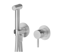 Смеситель с гигиеническим душем Newform X-STEEL 316 шланг 120 см Stainless steel 69681EX.50.050